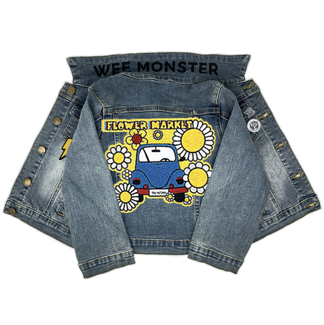 Flower Market Denim Jacket - Unisex for Boys and Girls