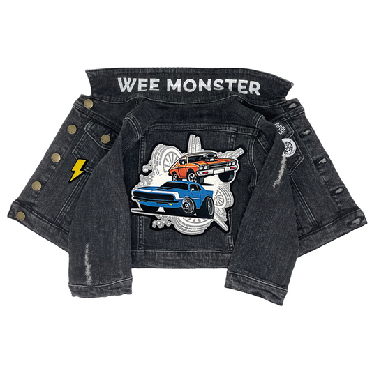 Speed Racer Black Denim Jacket - Unisex for Boys and Girls