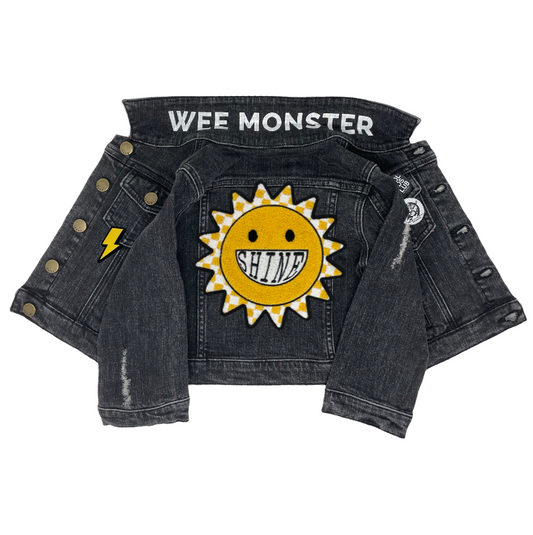 Sunshine Black Denim Jacket - Unisex for Boys and Girls