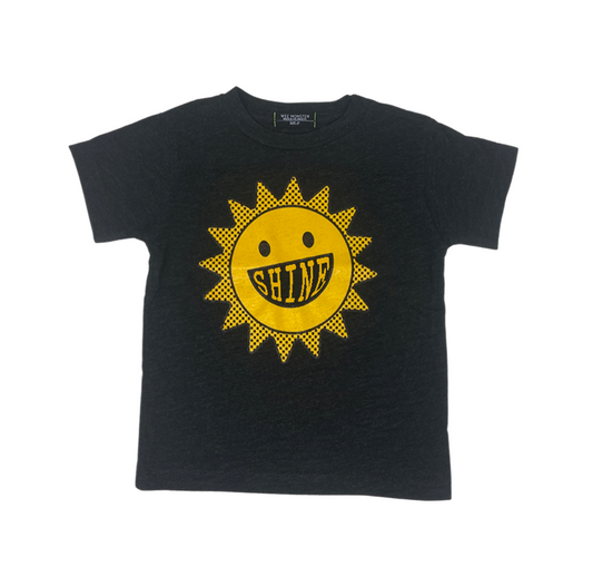 Sunshine Black Tee - Unisex for Boys and Girls