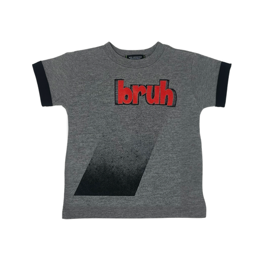 BRUH... Heather Grey Tee - Unisex for Boys and Girls