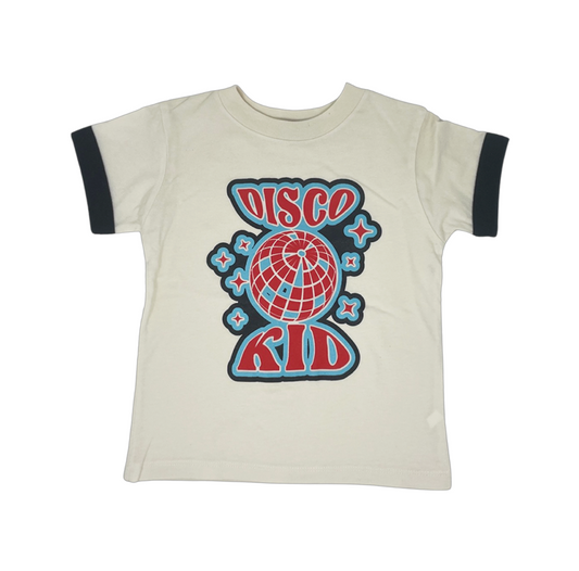 Disco Kid Cream Tee - Unisex for Boys and Girls