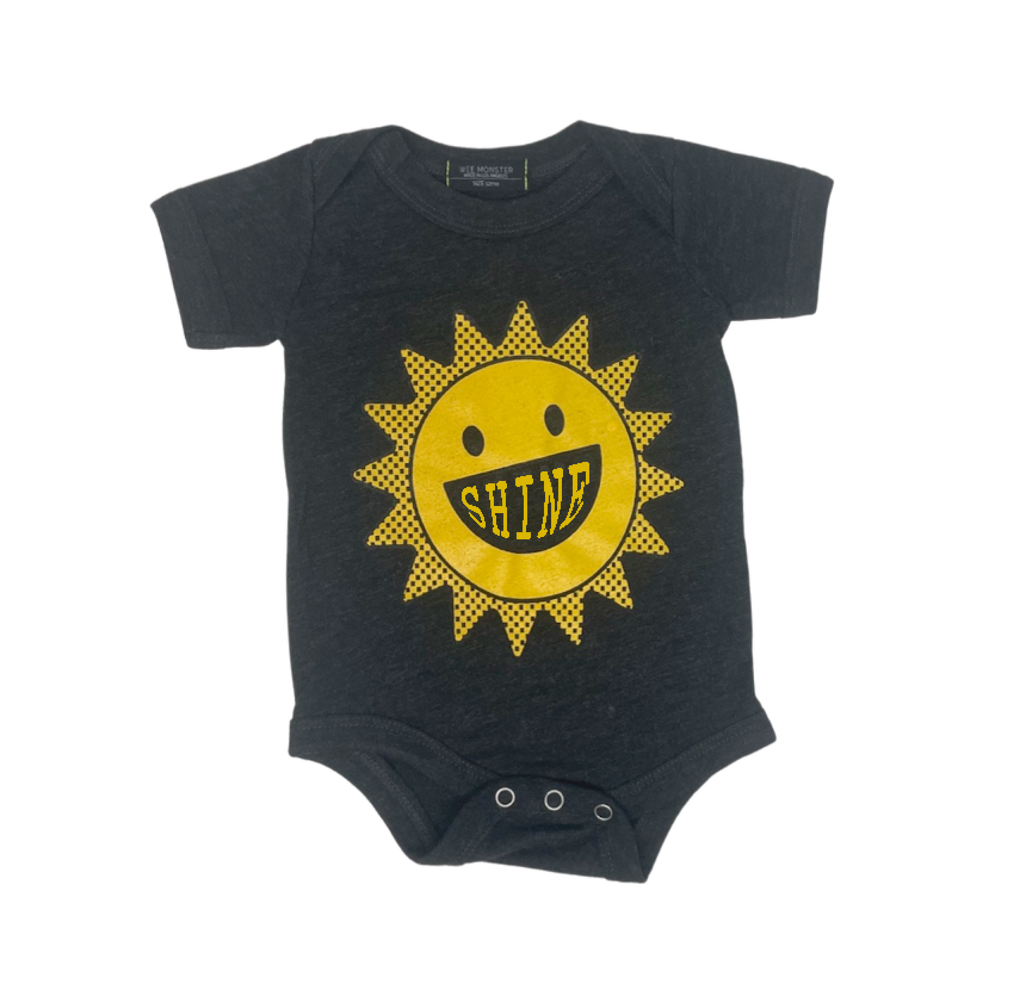 Sunshine Black Baby Onesie - Unisex for Boys and Girls