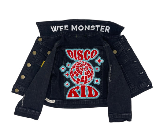 Disco Kid Black Denim Jacket - Unisex for Boys and Girls