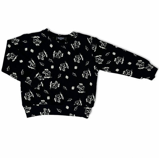 Happy Skate Black Sweatshirt - Unisex for Boys and Girls
