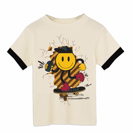 MONSTER Cream Tee - Unisex for Boys and Girls