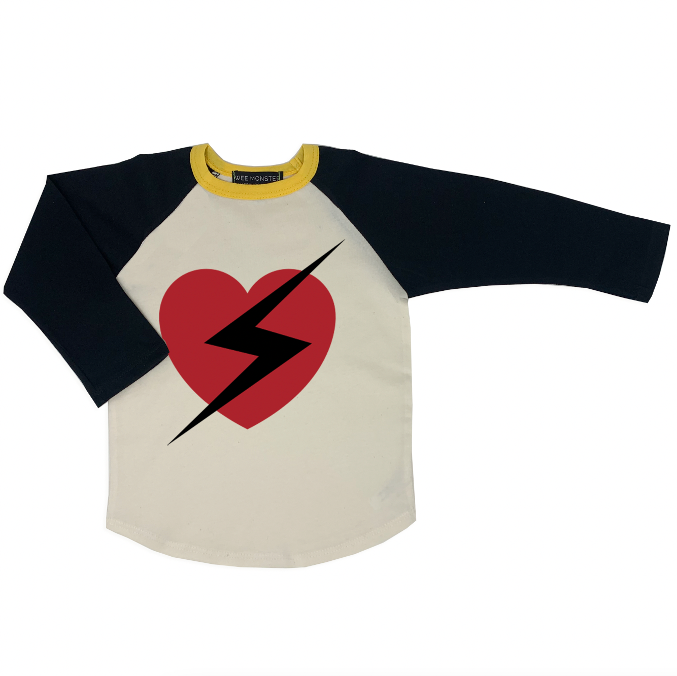 Heart Cream Raglan - Unisex for Boys and Girls