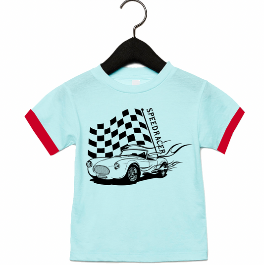 Speed Racer Blue Tee - Unisex for Boys and Girls