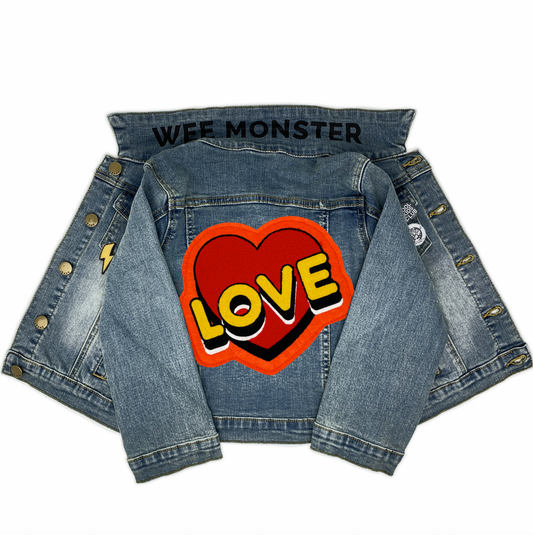 LOVE Denim Jacket - Unisex for Boys and Girls