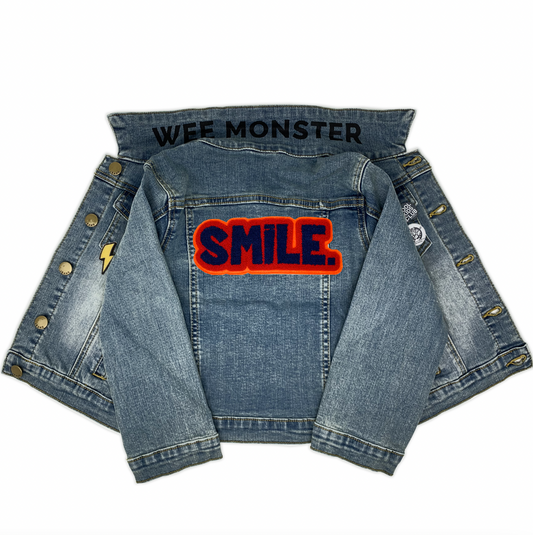 SMILE Denim Jacket - Unisex for Boys and Girls