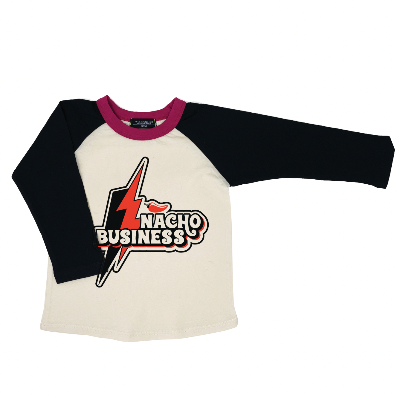 Nacho Business Violet Raglan - Unisex for Boys and Girls