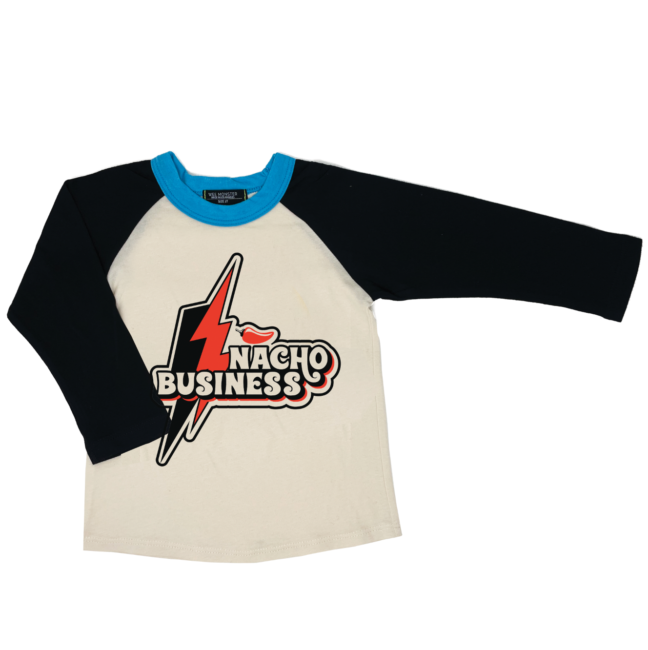 Nacho Business Blue Raglan - Unisex for Boys and Girls