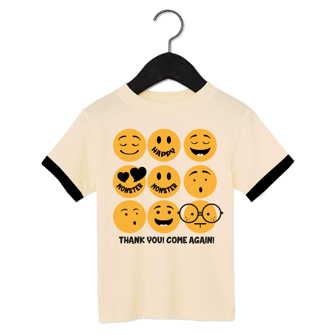 Emoji Cream Tee - Unisex for Boys and Girls