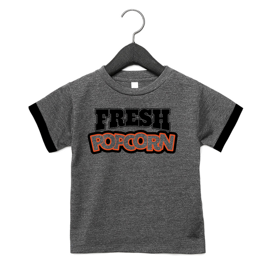 Fresh Popcorn Grey Tee - Unisex for Boys and Girls