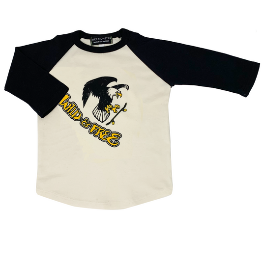 Wild & Free Raglan - Unisex for Boys and Girls